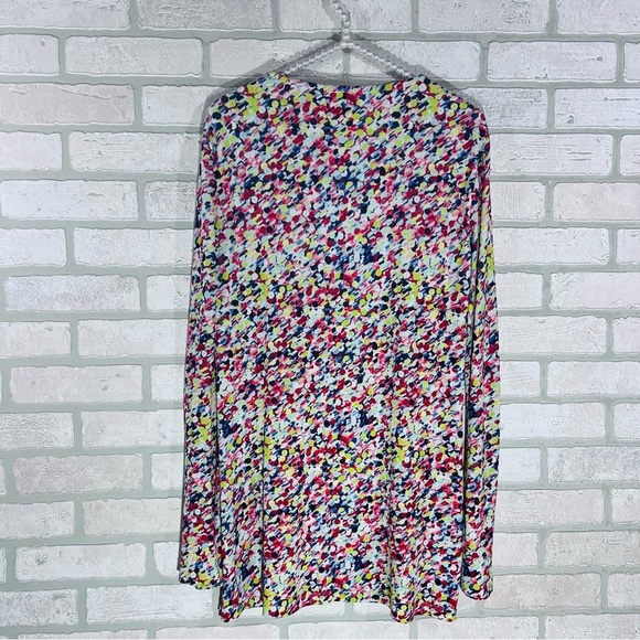 St. John Sport by Marie Gray Multi Color Abstract Print Tunic Top Size S - Picture 4 of 10